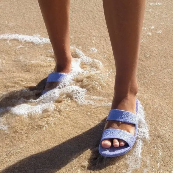Kids J Slips Pastel Hawaiian Jesus Sandal - Purple Poi - Picture 1 of 2